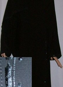 Zweiteiliges Burkaset schwarz M - 142 cm Länge