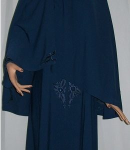 Dreiteiliges Burkaset blau L - 146 cm Länge